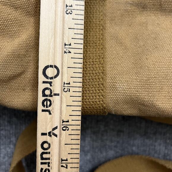 Rothco Canvas Duffel Bag Army Style Tan Heavy Duty 24x15 Large Carry All Tote - Picture 9 of 11